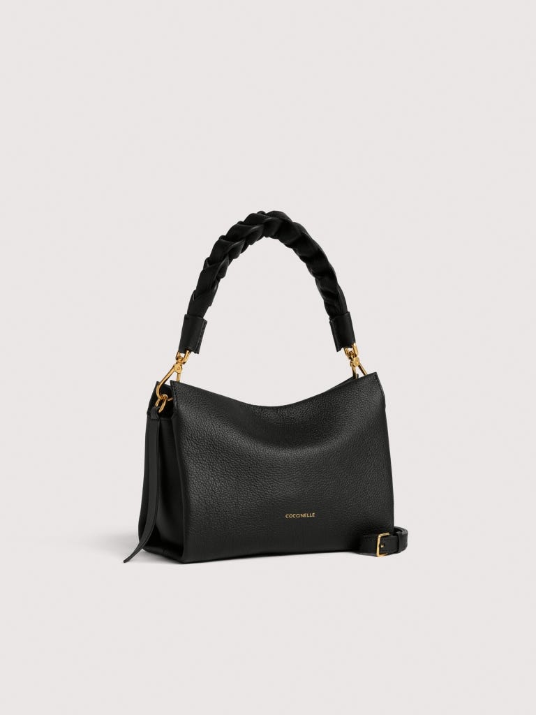 Coccinelle Boheme Small - Noir / Cognac