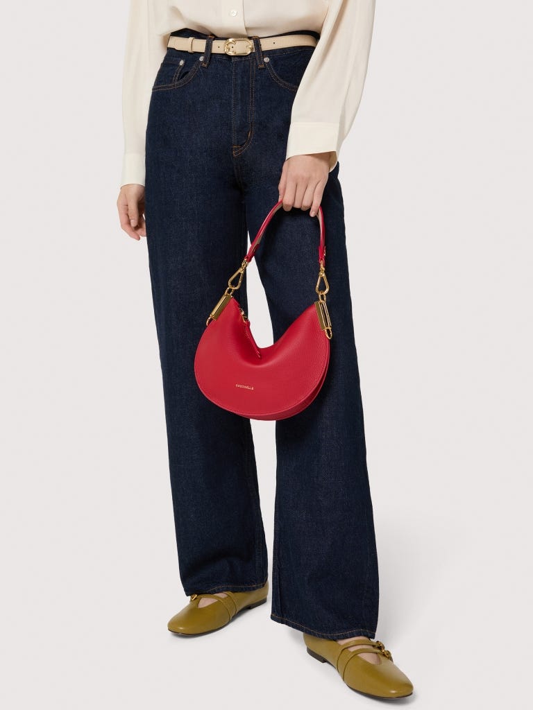 Coccinelle Sunup Small - Pearl / Cognac