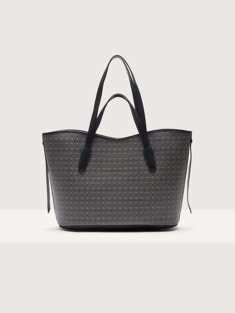 Coccinelle New Never Without Bag Coated Monogram Large - Multi Noir / Noir