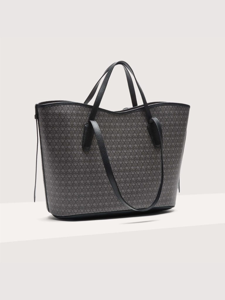 Coccinelle New Never Without Bag Coated Monogram Large - Multi Noir / Noir