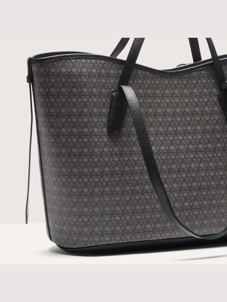 Coccinelle New Never Without Bag Coated Monogram Large - Multi Noir / Noir