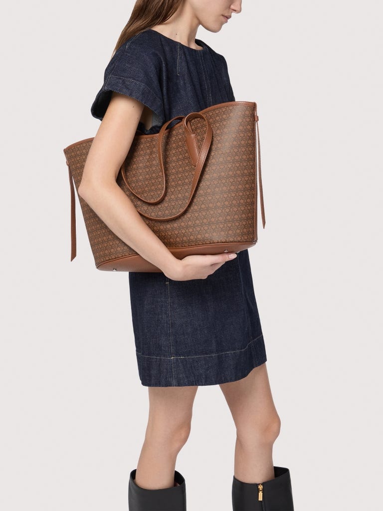 Coccinelle New Never Without Bag Coated Monogram Large - Multi Noir / Noir