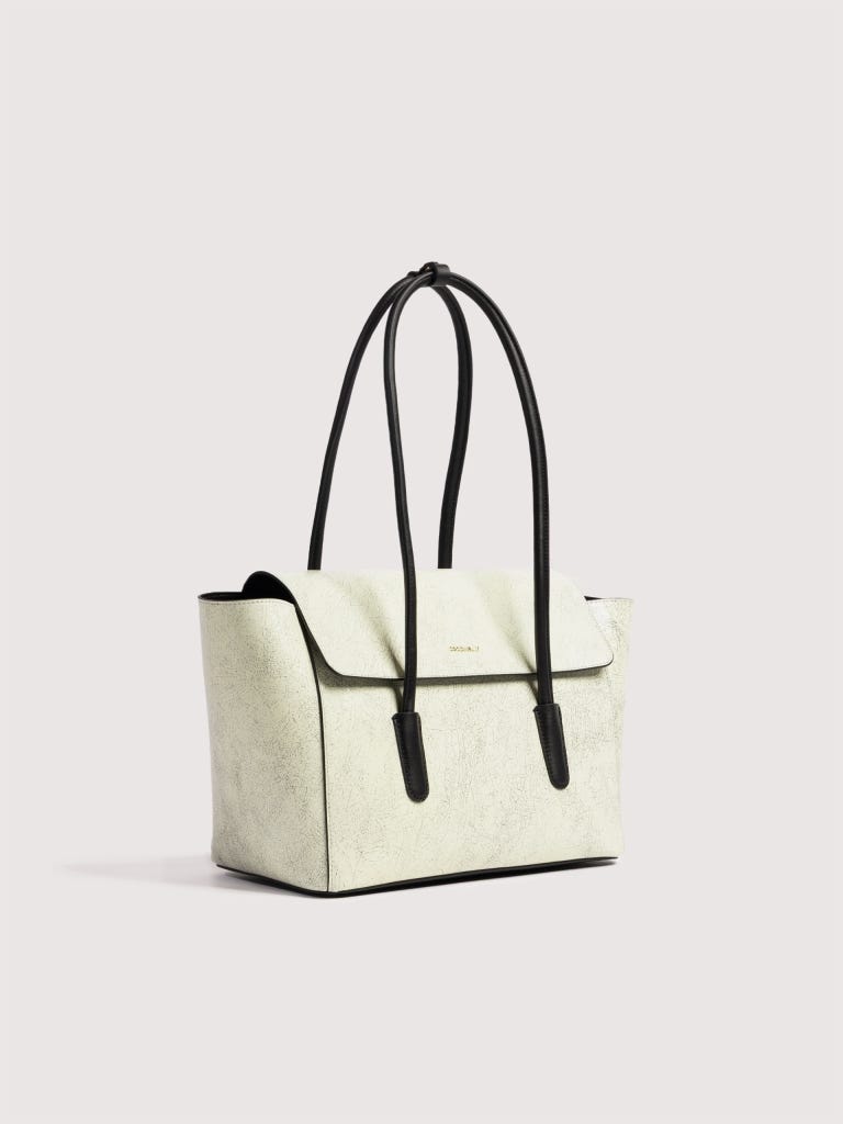 Coccinelle Double Beat Large - Snow / Noir