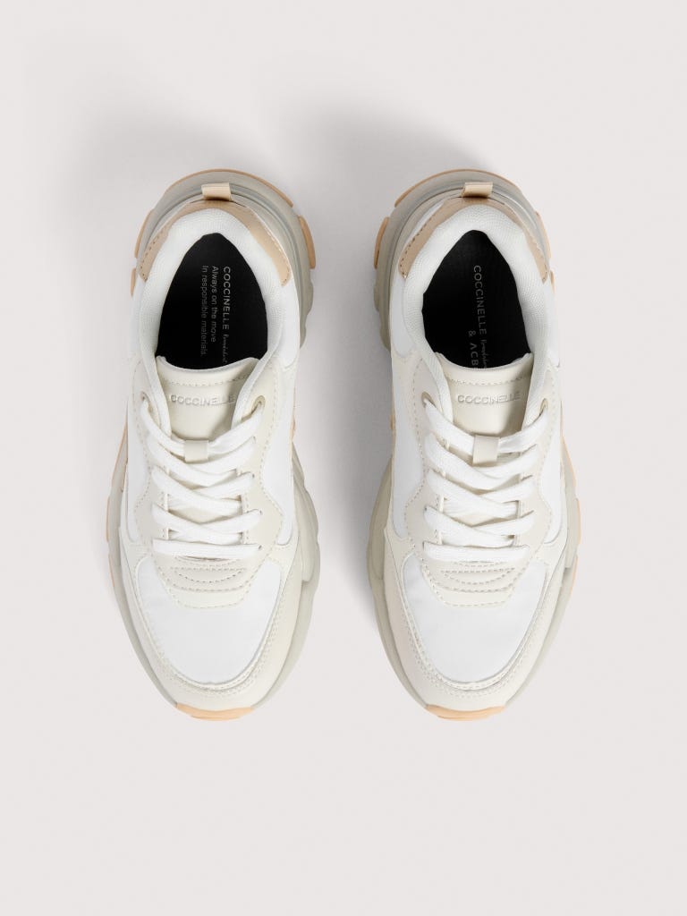 Coccinelle C-run 02 - White / Betulla / Snow