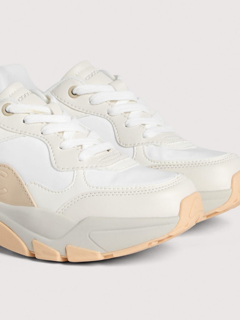 Coccinelle C-run 02 - White / Betulla / Snow