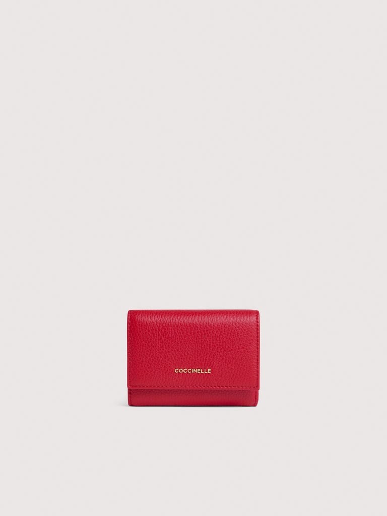 Coccinelle Metallic Small - Scarlet