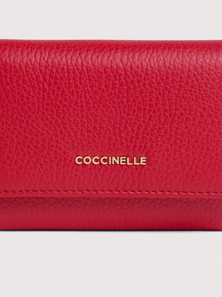 Coccinelle Metallic Small - Scarlet