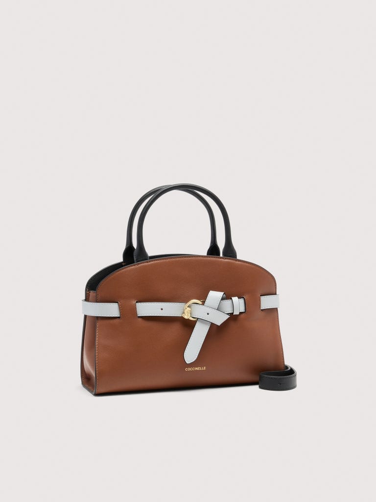 Coccinelle Sabine Small - Cognac / Noir / Snow