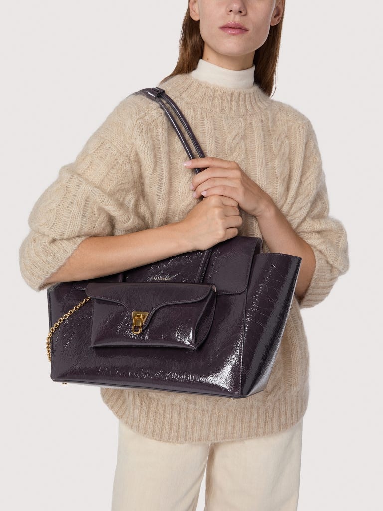 Coccinelle Double Beat Large - Prune