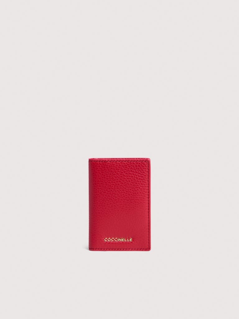 Coccinelle Metallic Small - Scarlet