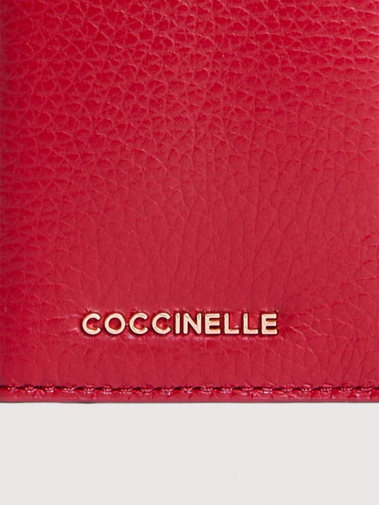Coccinelle Metallic Small - Scarlet