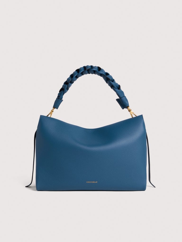 Coccinelle Boheme Medium - Deep Blue / Sandshell
