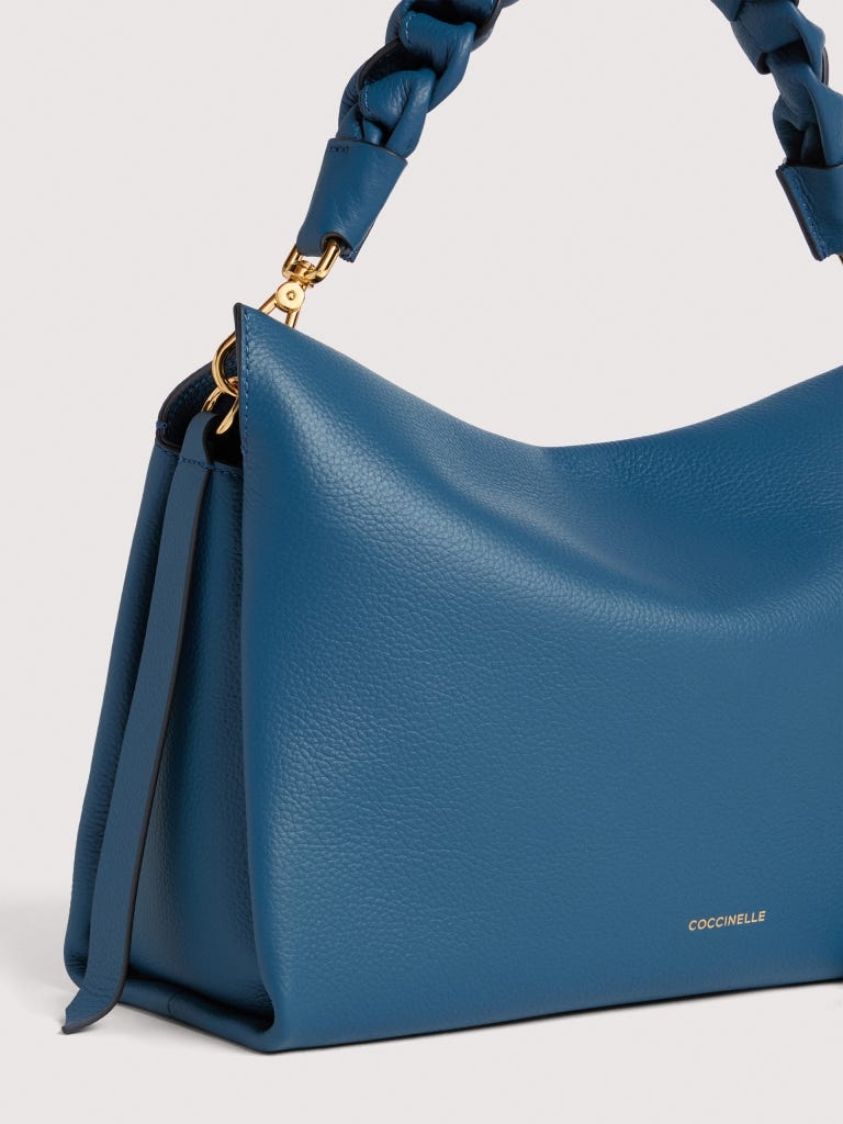 Coccinelle Boheme Medium - Deep Blue / Sandshell