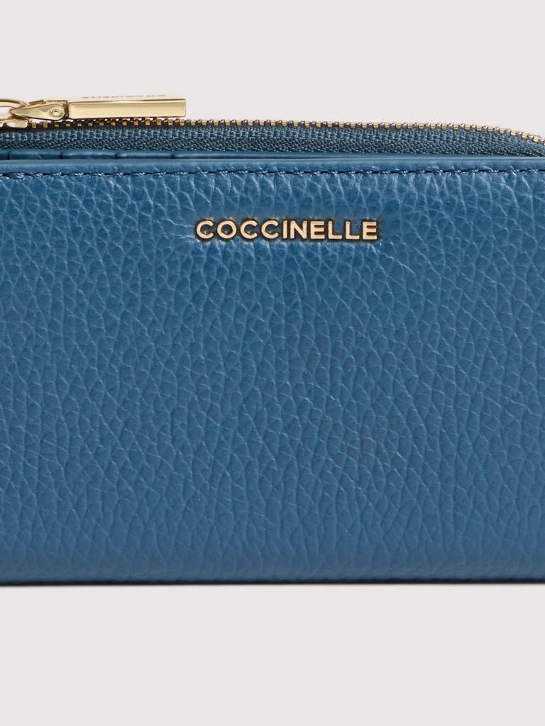 Coccinelle Metallic Small - Deep Blue