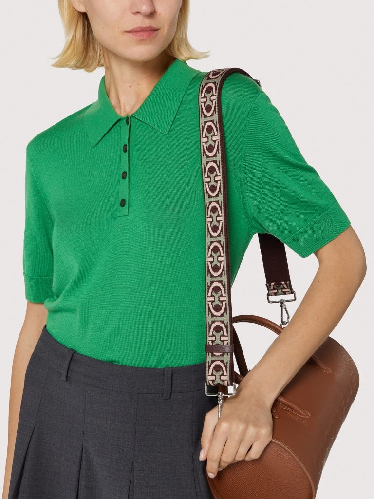 Coccinelle Monogram - Multi Greenery / Brunette