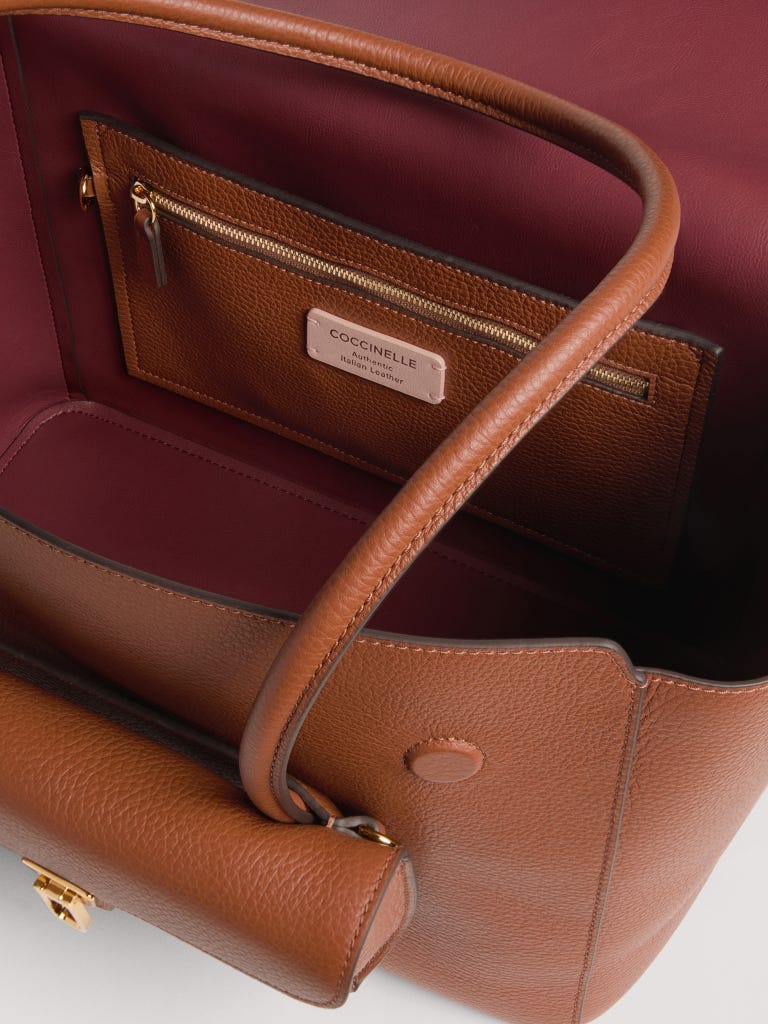 Coccinelle Double Beat Large - Cognac