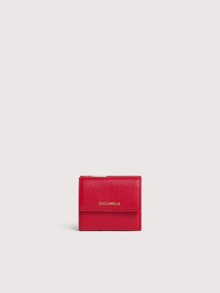 Coccinelle Metallic Small - Scarlet