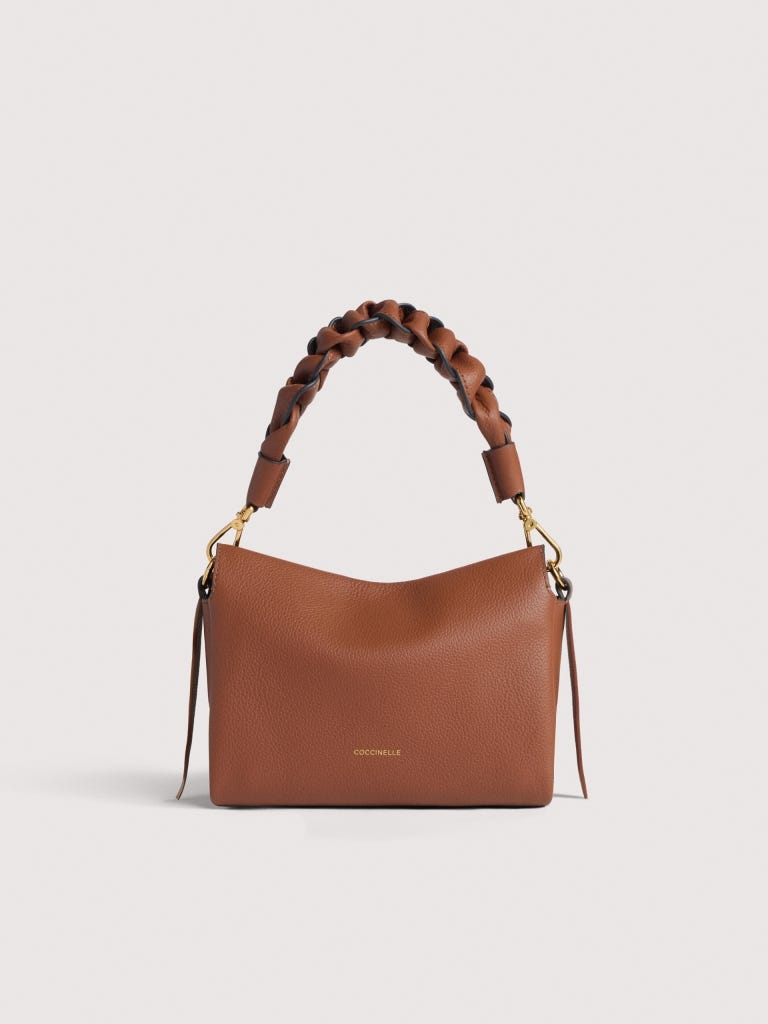 Coccinelle Boheme Small - Cognac / Noir