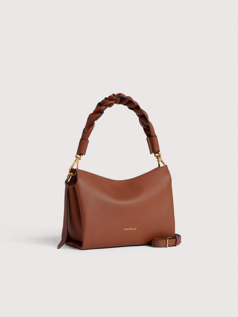 Coccinelle Boheme Small - Cognac / Noir