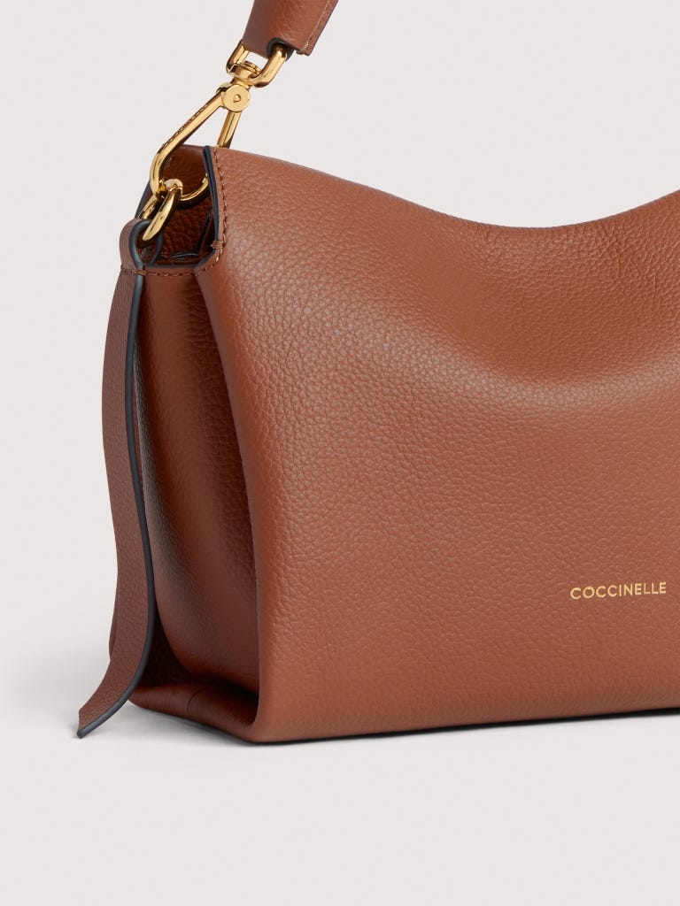 Coccinelle Boheme Small - Cognac / Noir