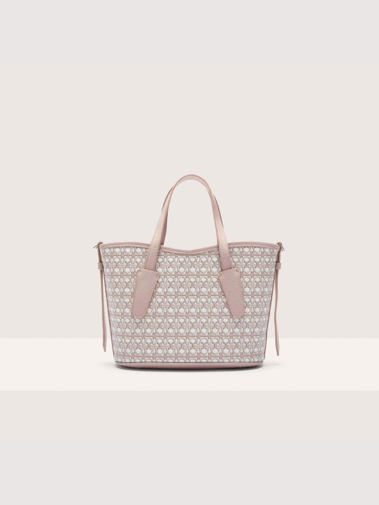 Coccinelle New Never Without Bag Coated Monogram Small - Multi Blanco / Rosette