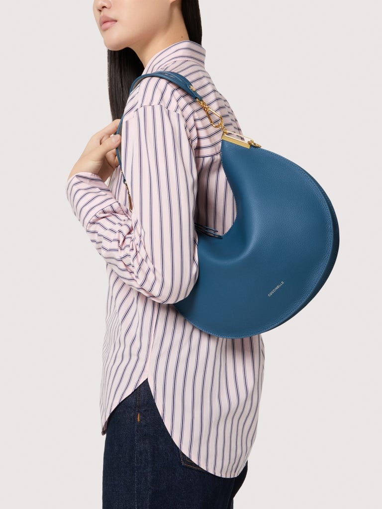 Coccinelle Sunup Medium - Deep Blue / Sandshell