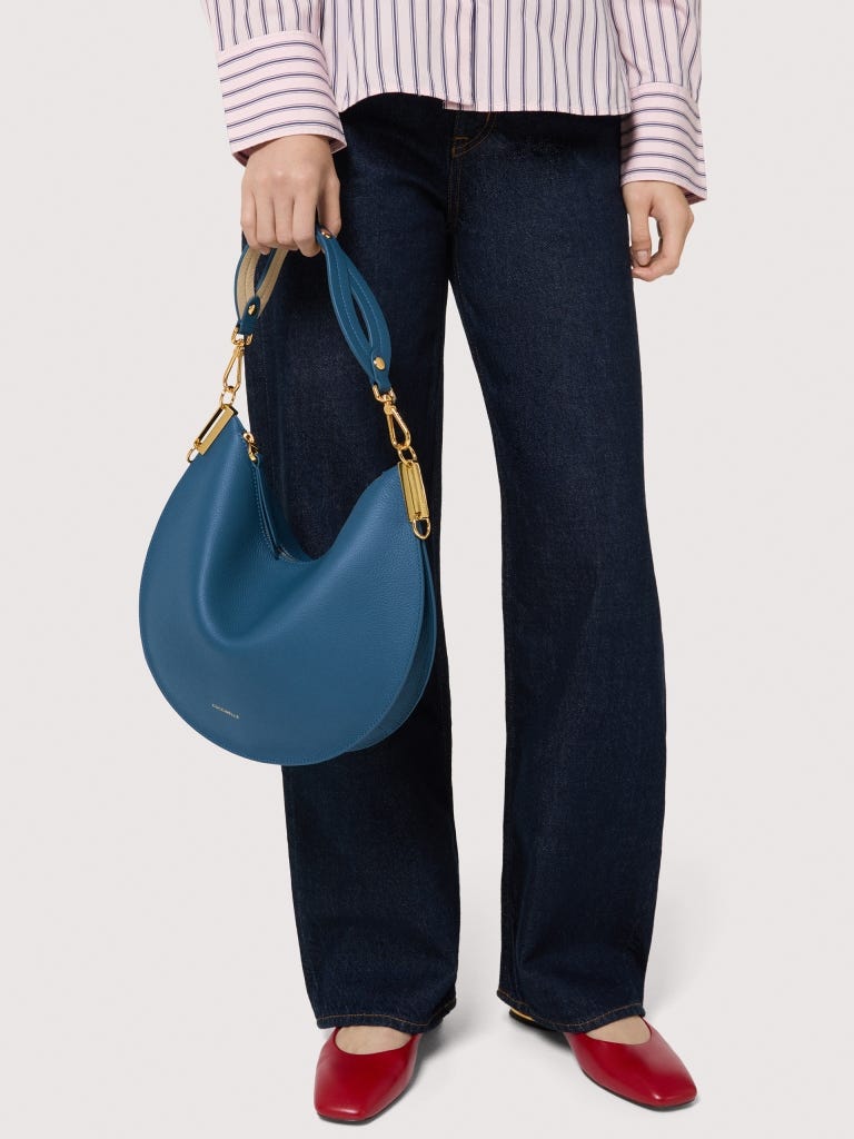 Coccinelle Sunup Medium - Deep Blue / Sandshell