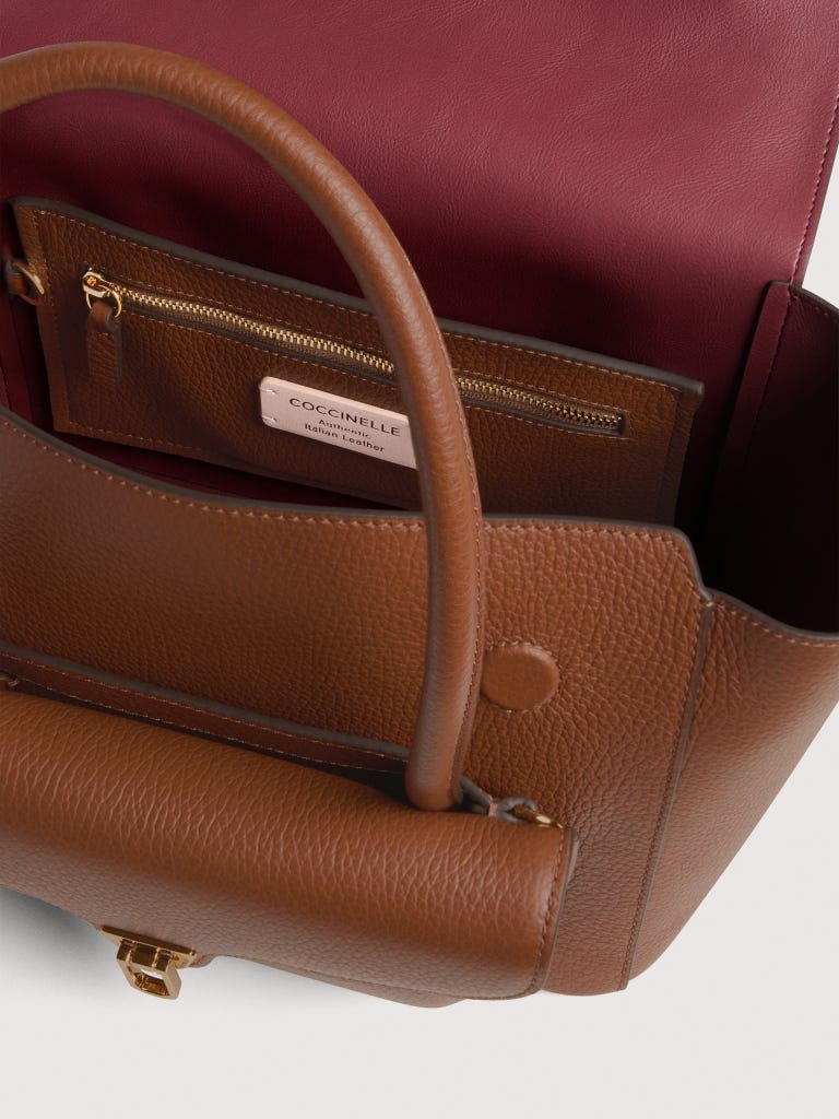 Coccinelle Double Beat Medium - Cognac