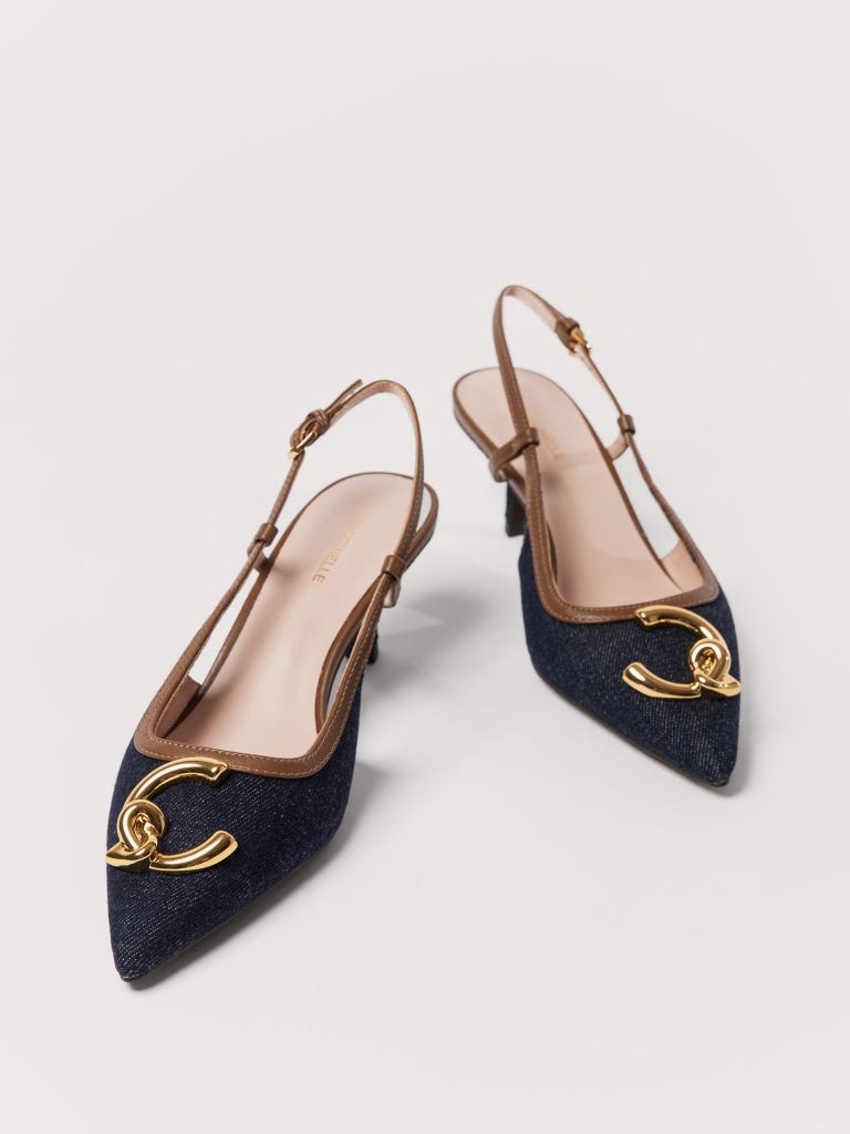 Coccinelle C-me - Blue Denim / Cognac