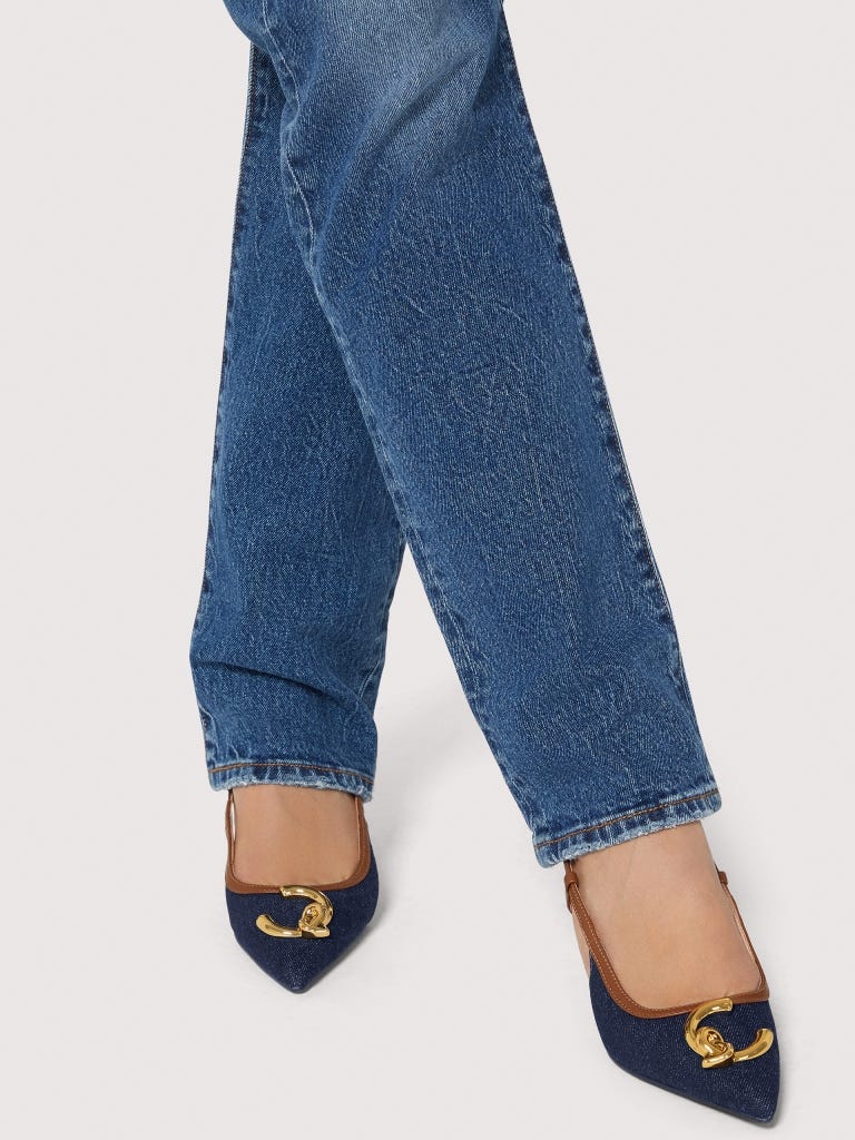 Coccinelle C-me - Blue Denim / Cognac