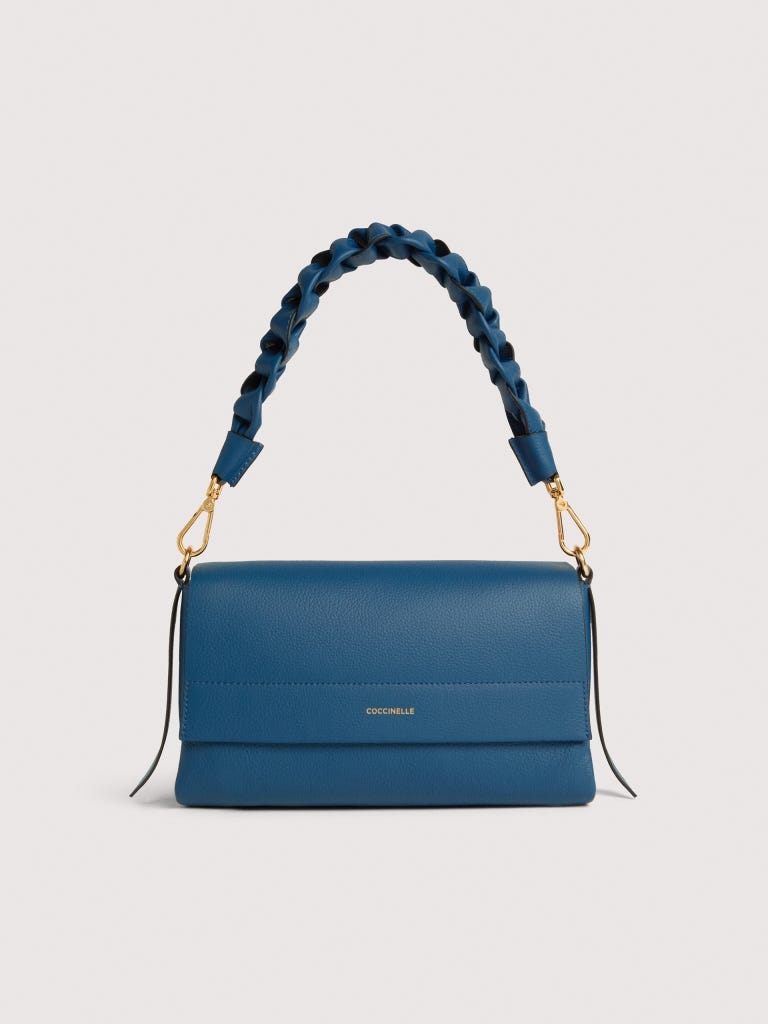 Coccinelle Boheme Small - Deep Blue / Sandshell