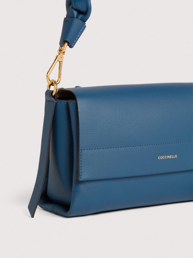 Coccinelle Boheme Small - Deep Blue / Sandshell