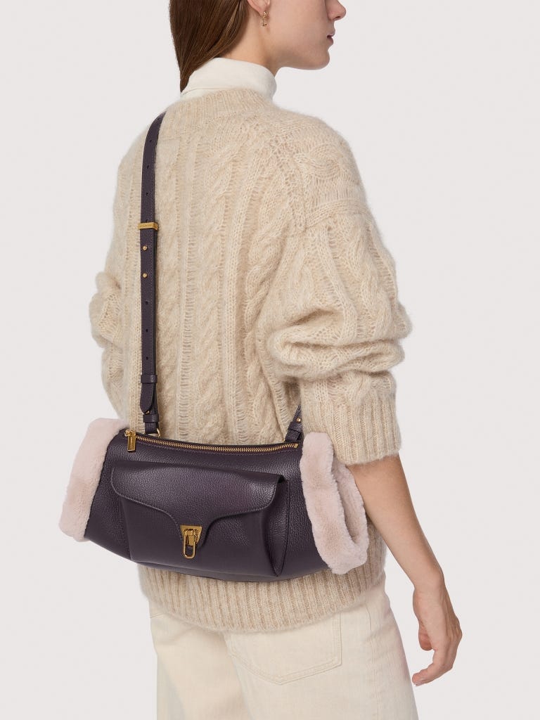 Coccinelle Beat Small - Prune / Natural