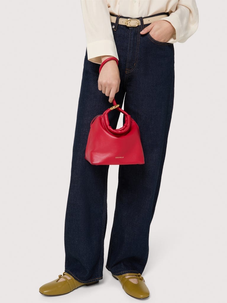 Coccinelle Finn Pouch Small - Pearl