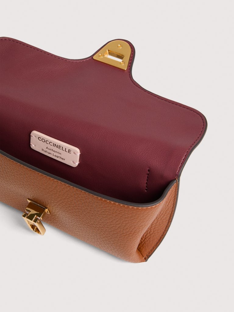 Coccinelle Doube Beat Mini - Cognac