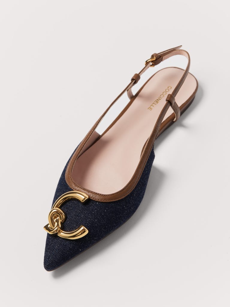 Coccinelle C-me - Blue Denim / Cognac