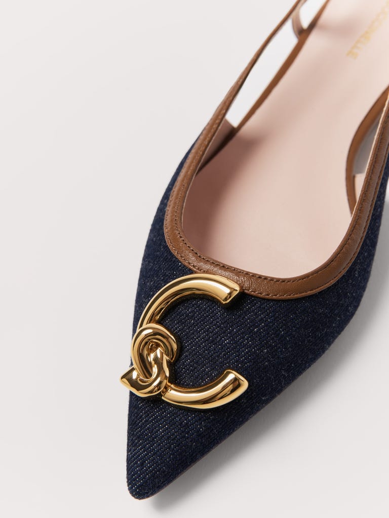 Coccinelle C-me - Blue Denim / Cognac