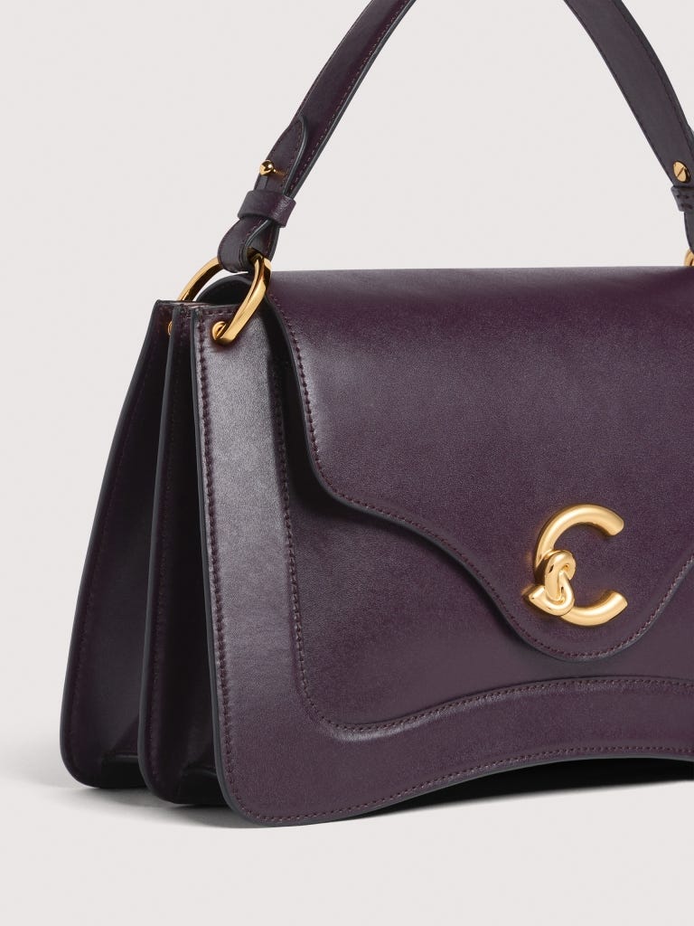 Coccinelle C-me Medium - Prune