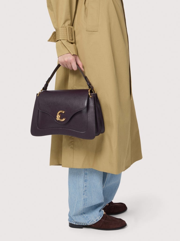 Coccinelle C-me Medium - Prune