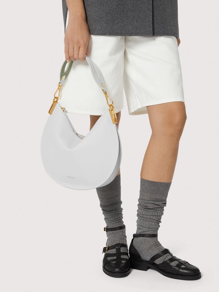 Coccinelle Sunup Medium - Snow / Greenery