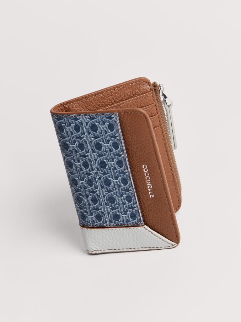 Coccinelle Loreen Small - Blue Denim / Cognac / Snow