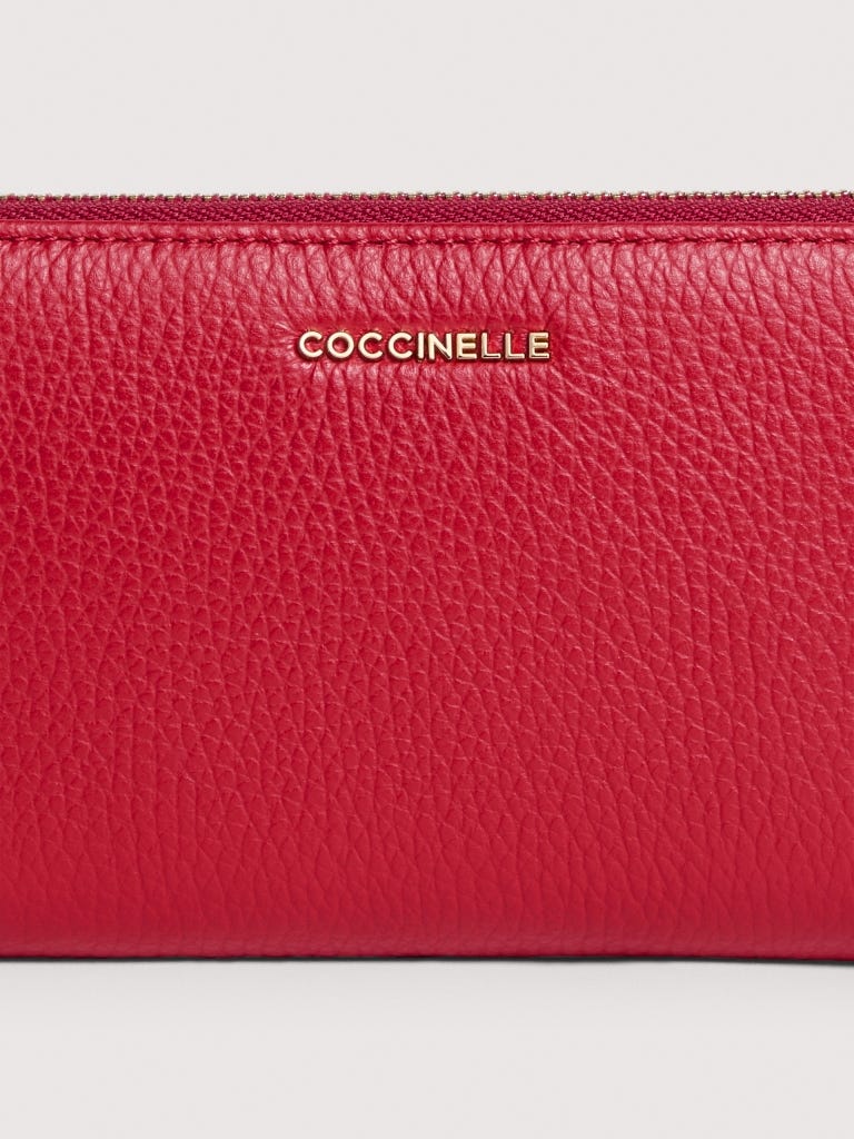 Coccinelle Metallic Large - Scarlet