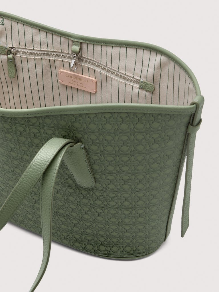 Coccinelle Never Without Bag Medium - Multi Greenery / Greenery