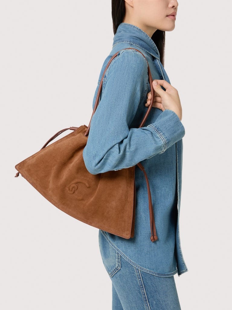 Coccinelle Dulse Suede Medium - Seagrass