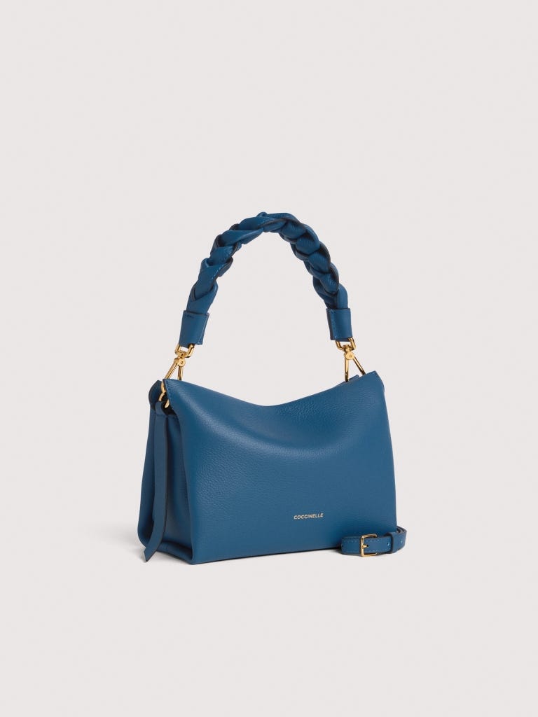 Coccinelle Boheme Small - Deep Blue / Sandshell