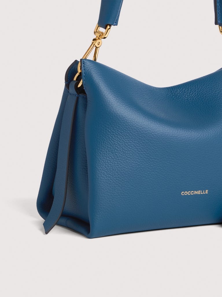 Coccinelle Boheme Small - Deep Blue / Sandshell