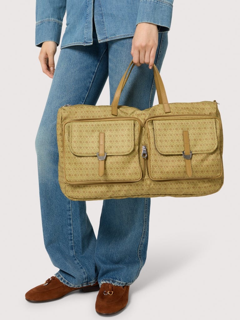 Coccinelle Smart To Go Campus Medium - Multi Seagrass / Seagrass