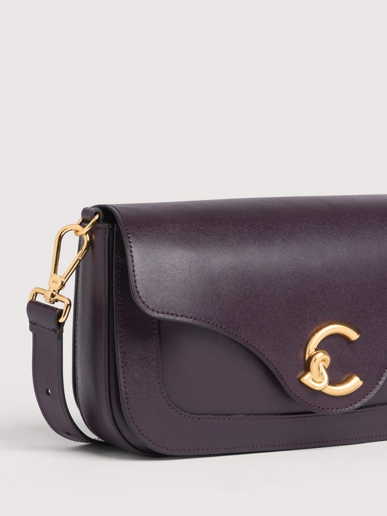 Coccinelle C-me Medium - Prune