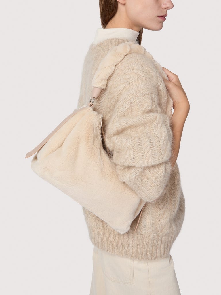 Coccinelle Boheme Small - Natural / Rosette